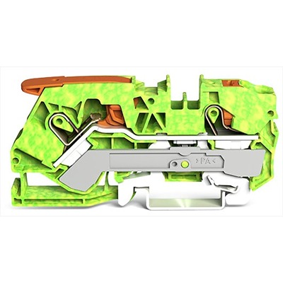 WAGO 2110-5207 TOPJOB S Series Green, Yellow, 10mm², 1-Level, Push In Termination, ATEX, IECE