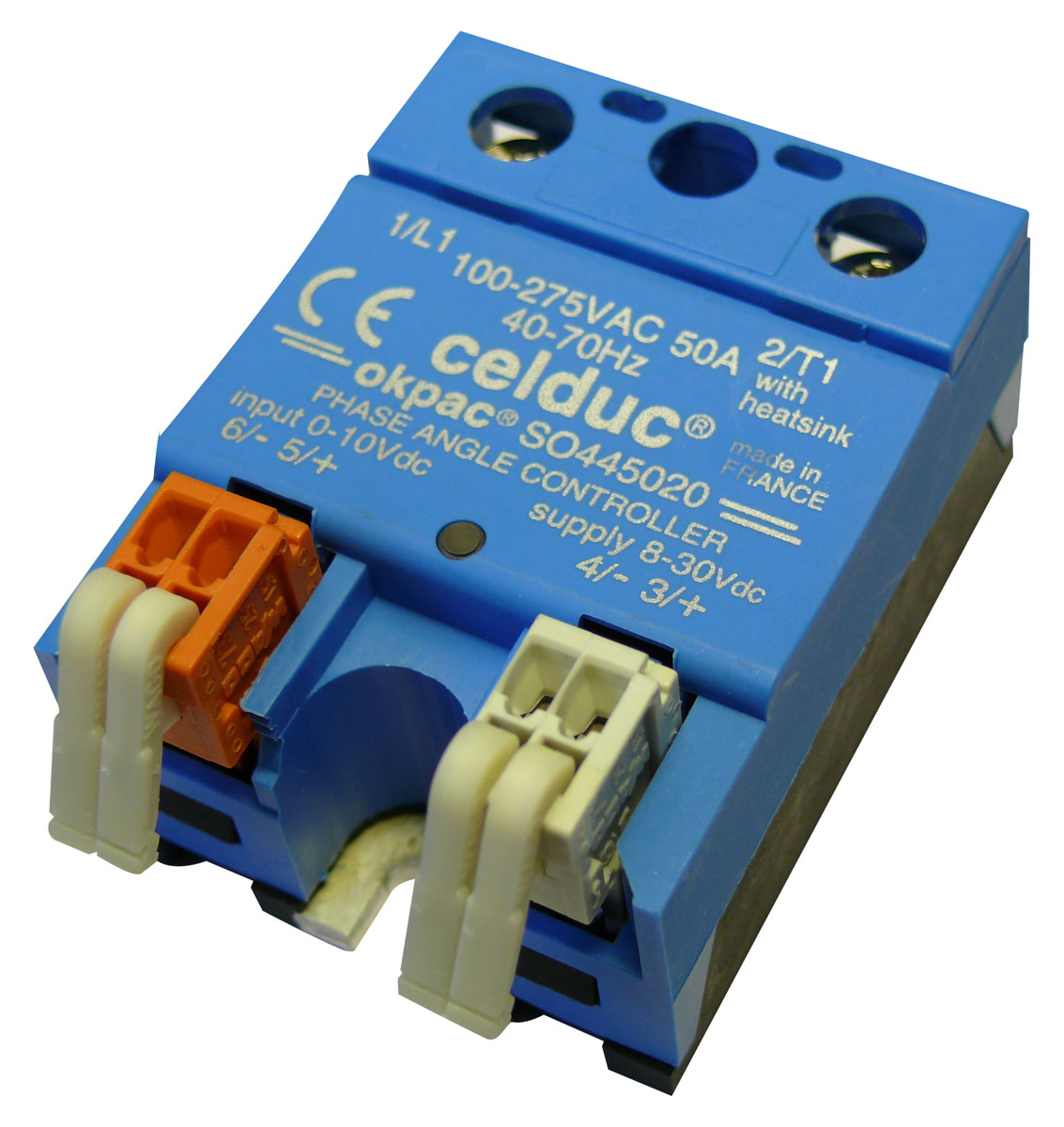 Celduc SO4 Series Solid State Relay, 50 A Load, Panel Mount, 480 V ac Load, 10 V dc Control