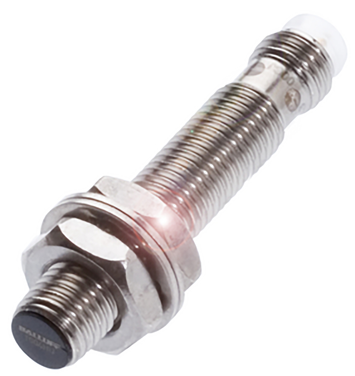 BALLUFF Inductive Threaded Barrel Proximity Sensor, M8, 2 mm Detection, PNP NC, 10 → 30 V dc