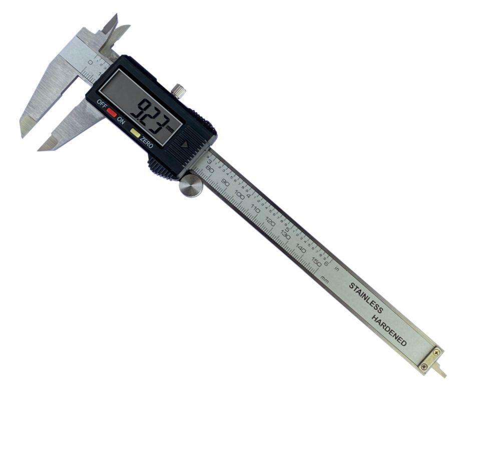 RS PRO 150mm Digital Caliper 0.01 mm Resolution, Metric With UKAS Calibration