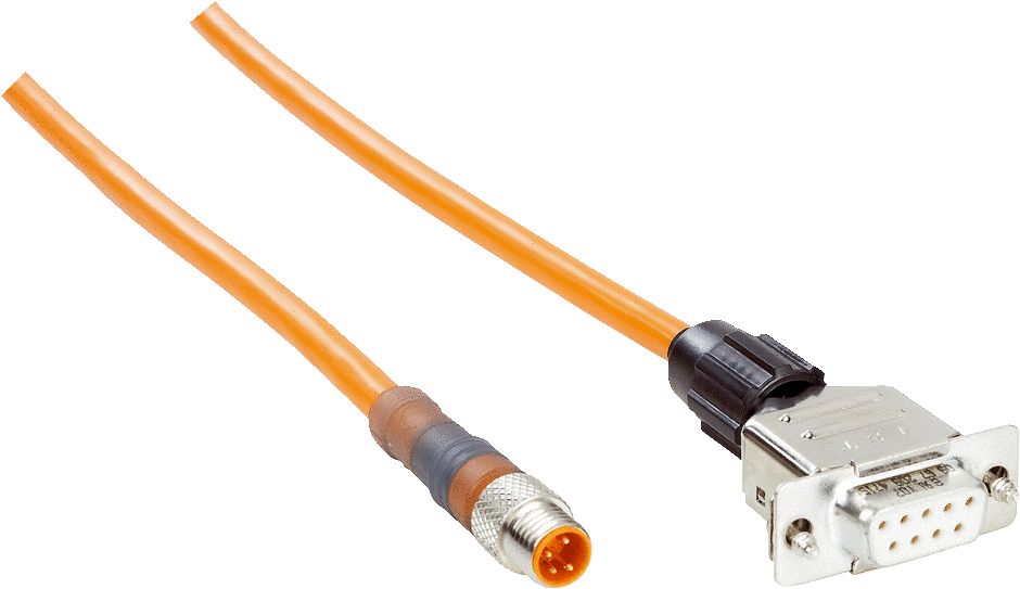 SICK Female 5 way M12 to Male 8 way M12 Connector Cable, 10 m