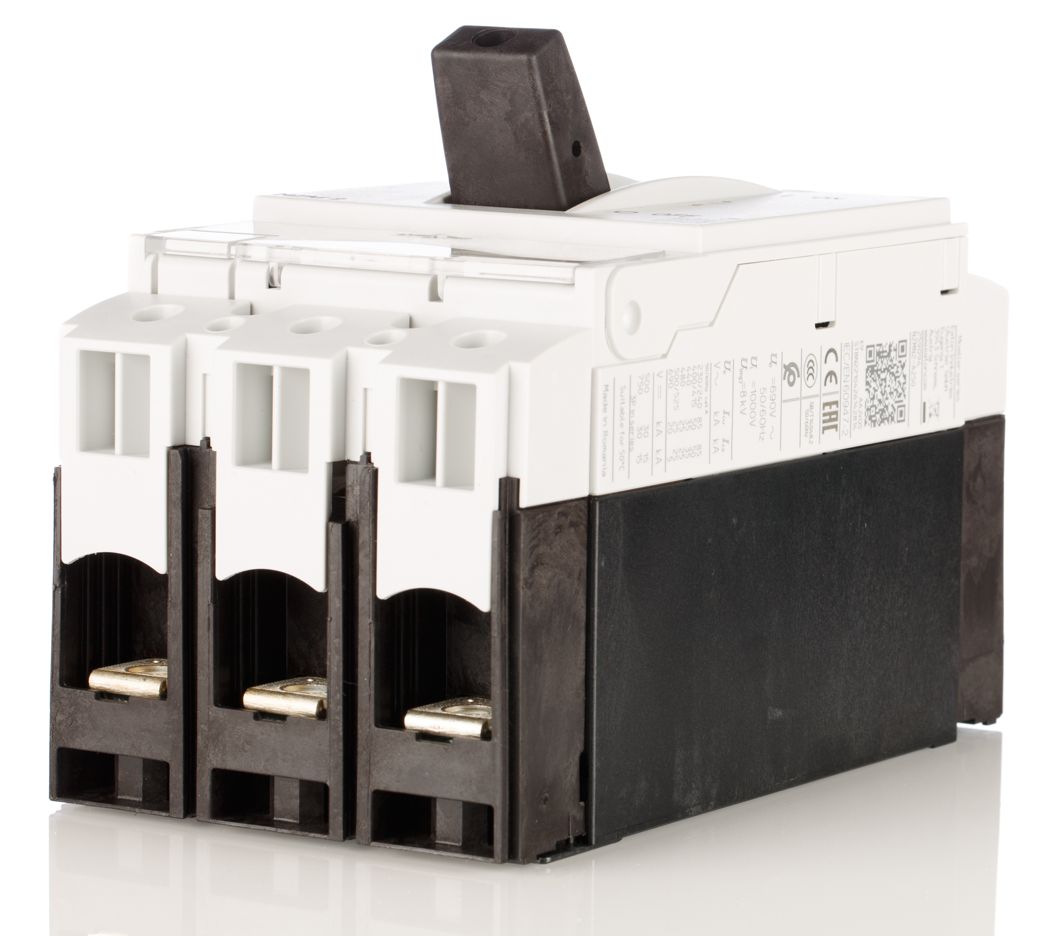 Eaton, xEnergy MCCB 1P 250A, Breaking Capacity 50 kA, Fixed Mount