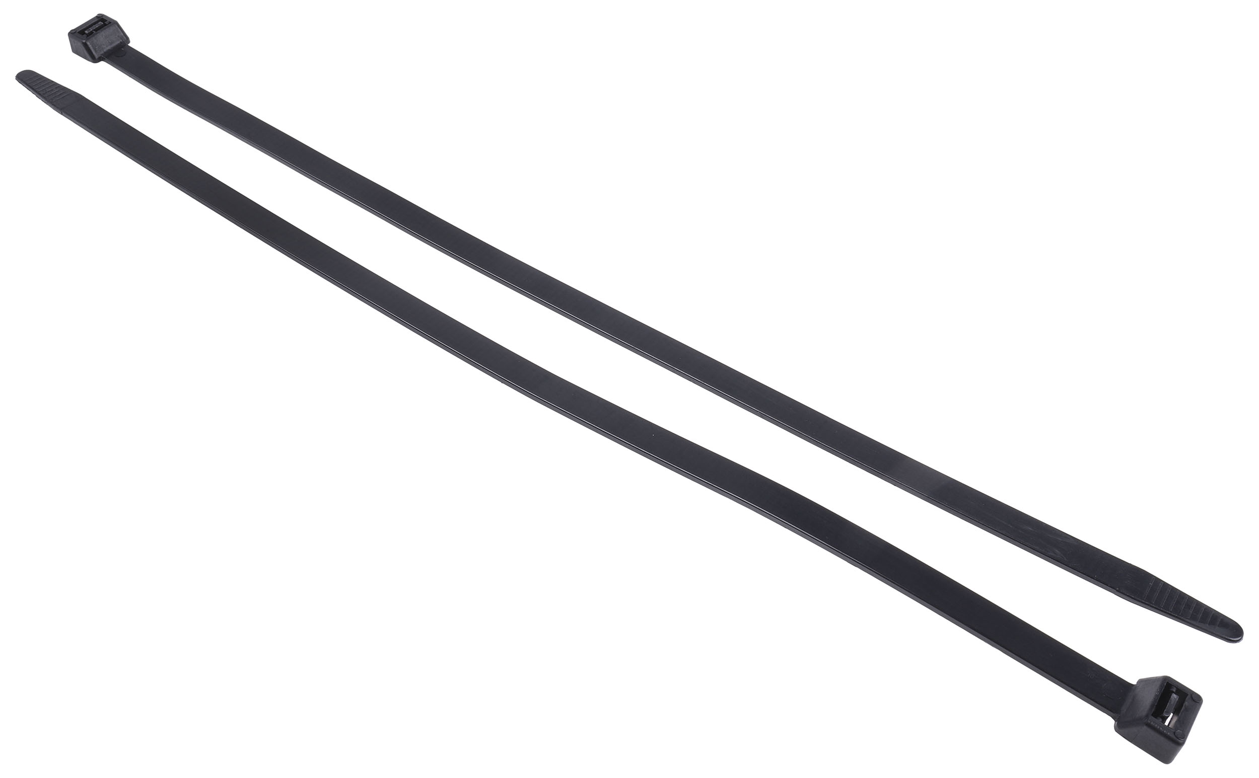 RS PRO Cable Tie, Flame Retardant, 480mm x 12.7 mm, Black Nylon, Pk-50