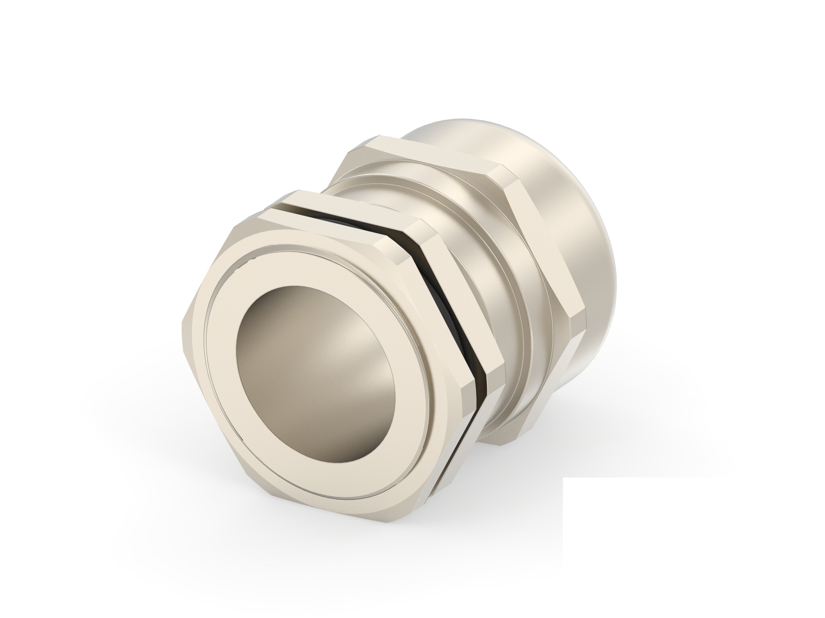 Entrelec 1SNG Series Brass Brass, CR, NBR, PA 6 Cable Gland, PG29 Thread, 18mm min., 25mm max., IP66, IP68