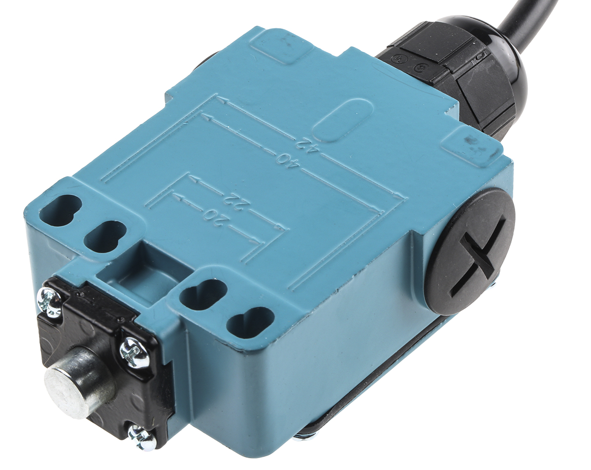 Honeywell GXE Series Plunger Limit Switch, NO/NC, IP67, SPDT, Die Cast Zinc Housing, 240V ac Max, 4A Max