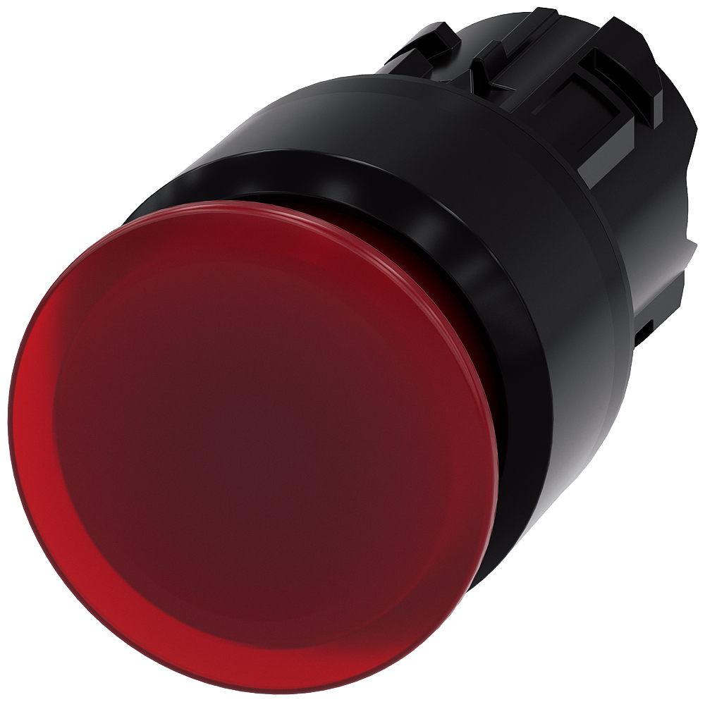 Siemens SIRIUS ACT 3SU10 Series Red Latching Push Button Head, 22mm Cutout, IP66, IP67, IP69K