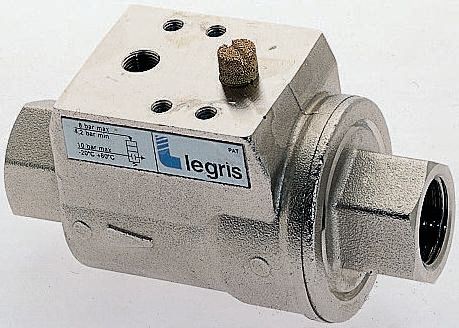 Legris Axial type Pneumatic Actuated Valve, G 3/4in, 10 bar