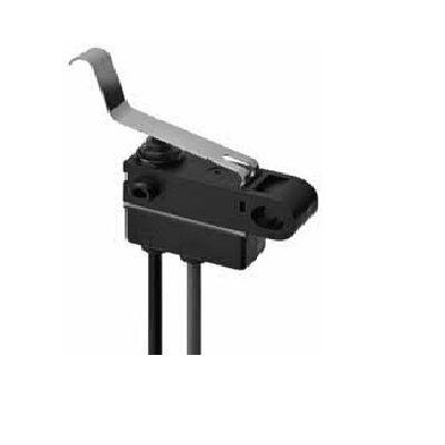 Omron Long Straight Lever Subminiature Micro Switch, Wire Lead Terminal, 0.1 A At 125Vdc VA, SPST, IP67