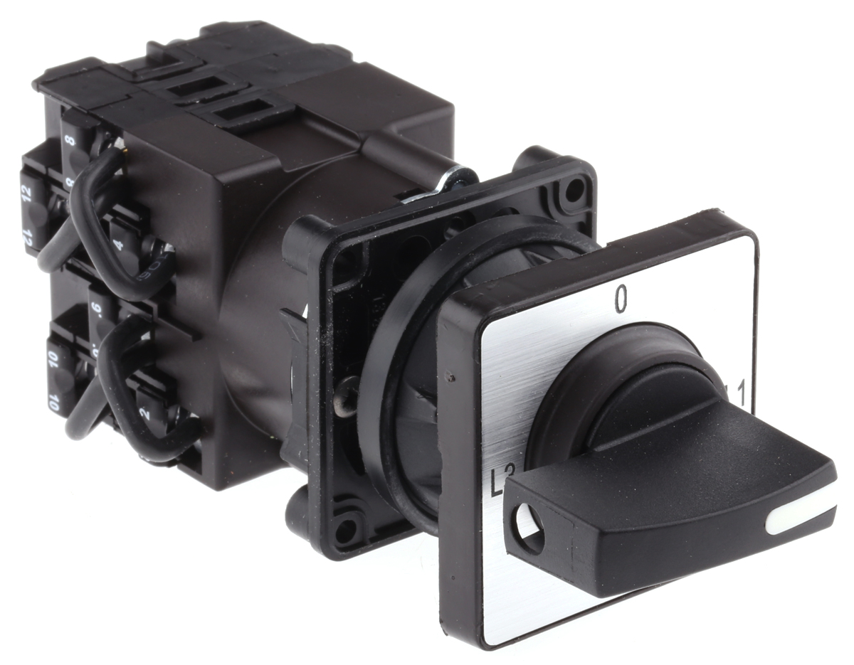 Schneider Electric, SP 4 Position 90° Ammeter Cam Switch, 690V ac, 5.6A