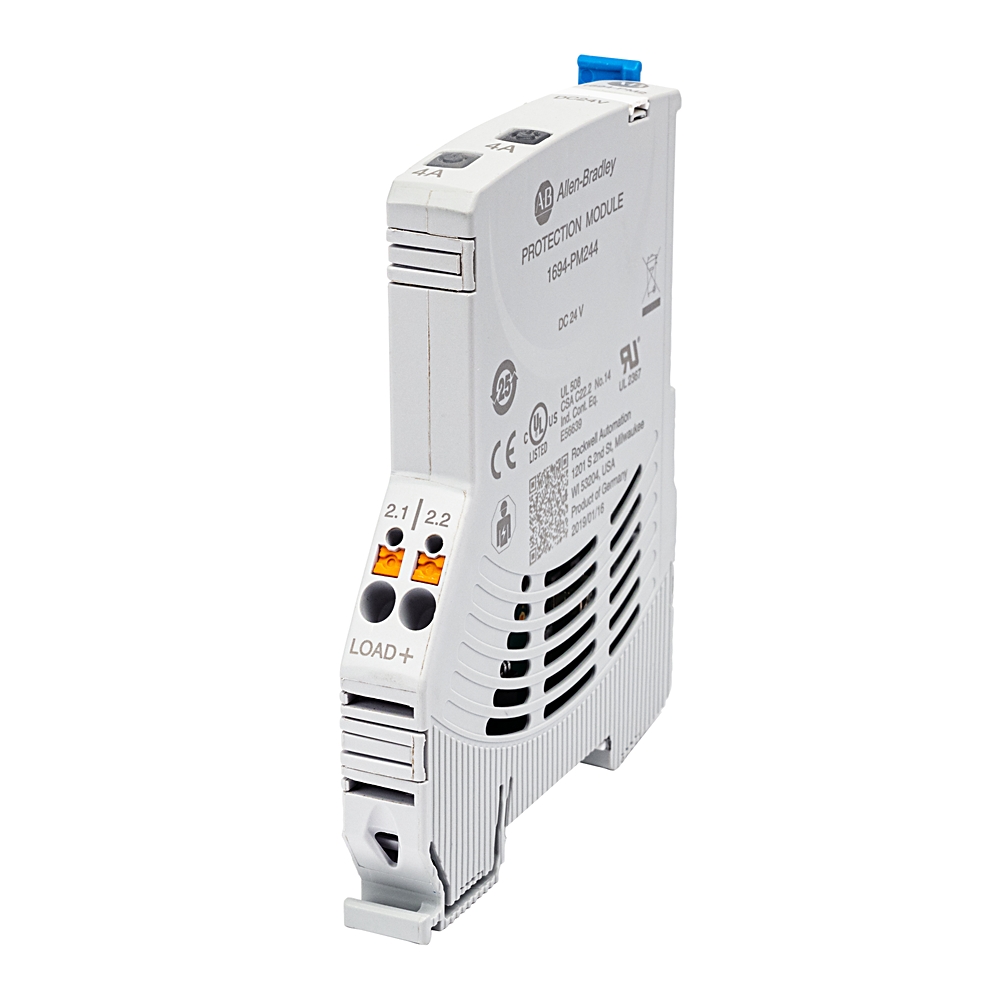 Allen Bradley 1694 Electronic Circuit Protectors Electronic Circuit breaker 4A 24V 1694-PM, 2 channels , Symmetrical