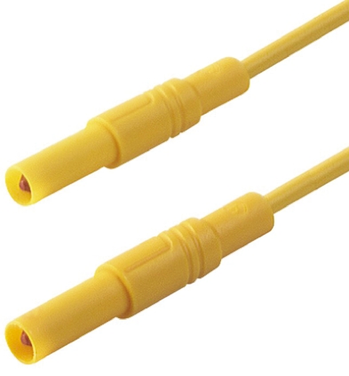 Hirschmann Test & Measurement, 32A, 1000V ac/dc, Yellow, 2m Lead Length