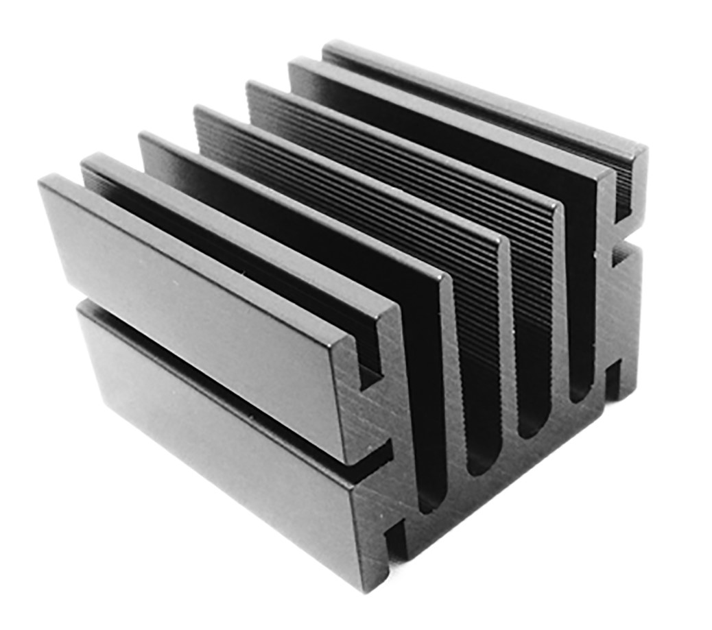 RS PRO Heatsink, Universal Rectangular Alu, 6.4°C/W, 50 x 46 x 33mm, Screw