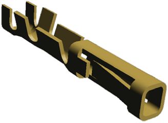 TE Connectivity AMPMODU MOD II Series Female Crimp Terminal, 24AWG Min, 20AWG Max