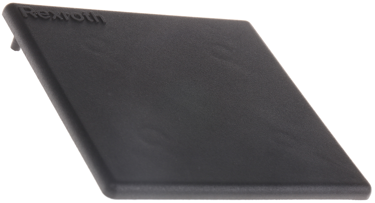 Bosch Rexroth Black Polypropylene End Cap, 80 mm Strut Profile, 10mm Groove