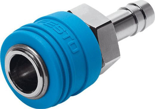 Festo Brass Female Pneumatic Quick Connect Coupling, 12mm Hose Barb
