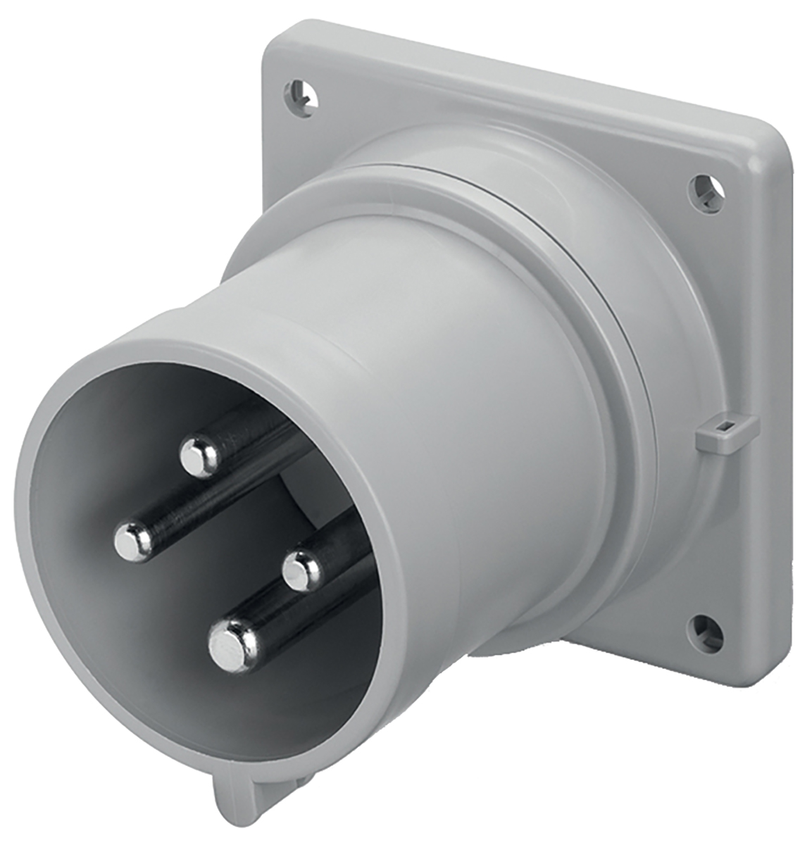 Scame IP44 Red Panel Mount 3P + E Industrial Power Plug, Rated At 32A, 415 V
