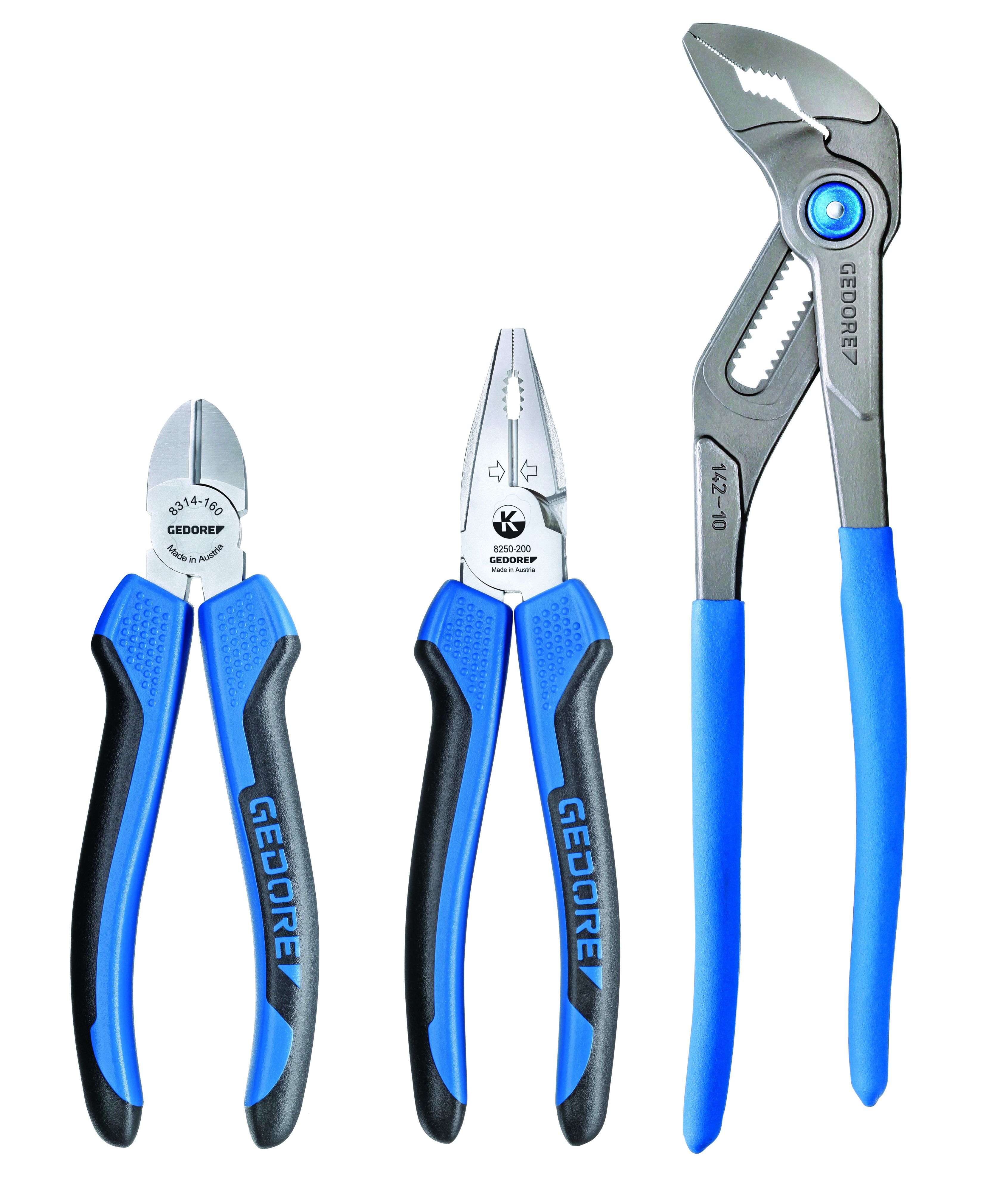 Gedore 8393 3-Piece Plier Set, 510 mm Overall