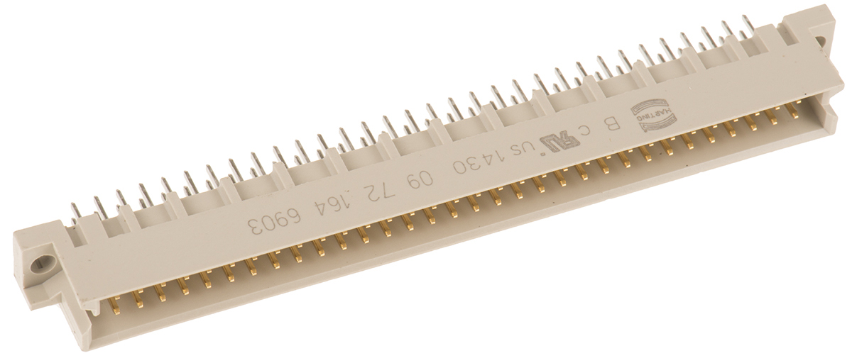 HARTING 64 Way 2.54mm Pitch, Type Q Class C2, 2 Row, Straight DIN 41612 Connector, Plug