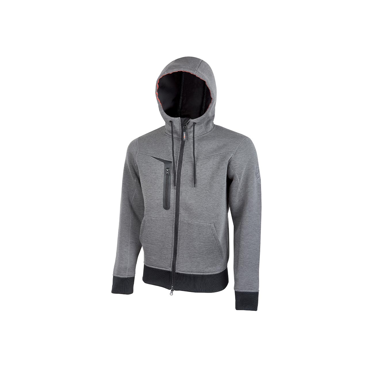 UPower TASTY Grey 5% Spandex, 28% Rayon, 67% Polyester Men Fleece Jacket XL