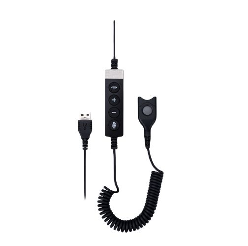 EPOS Male USB to Male Easy Disconnect (ED) Data Cable, Black Sheath