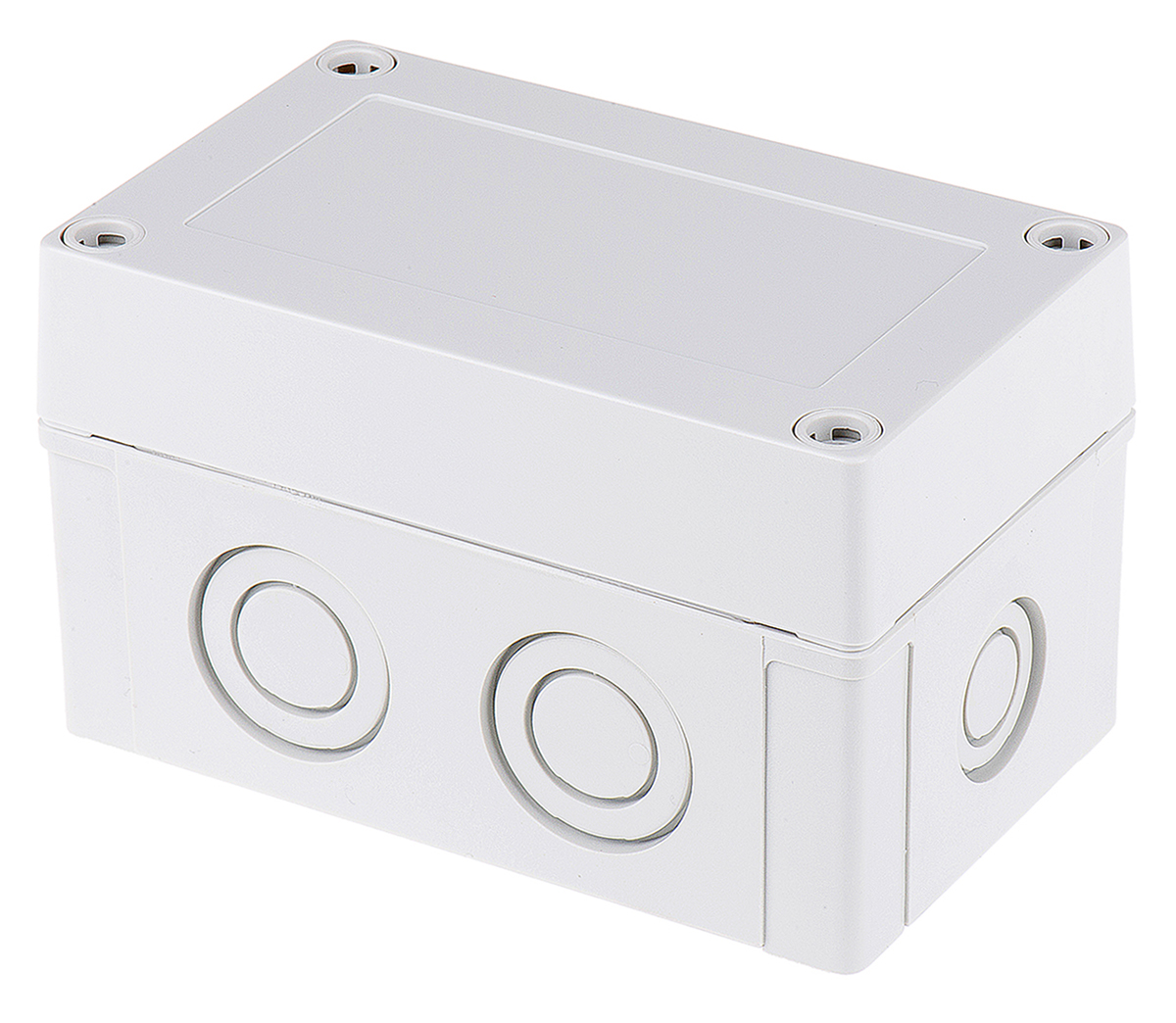 Fibox Grey Polycarbonate Enclosure, IP66, IP67, Grey Lid, 130 x 80 x 75mm