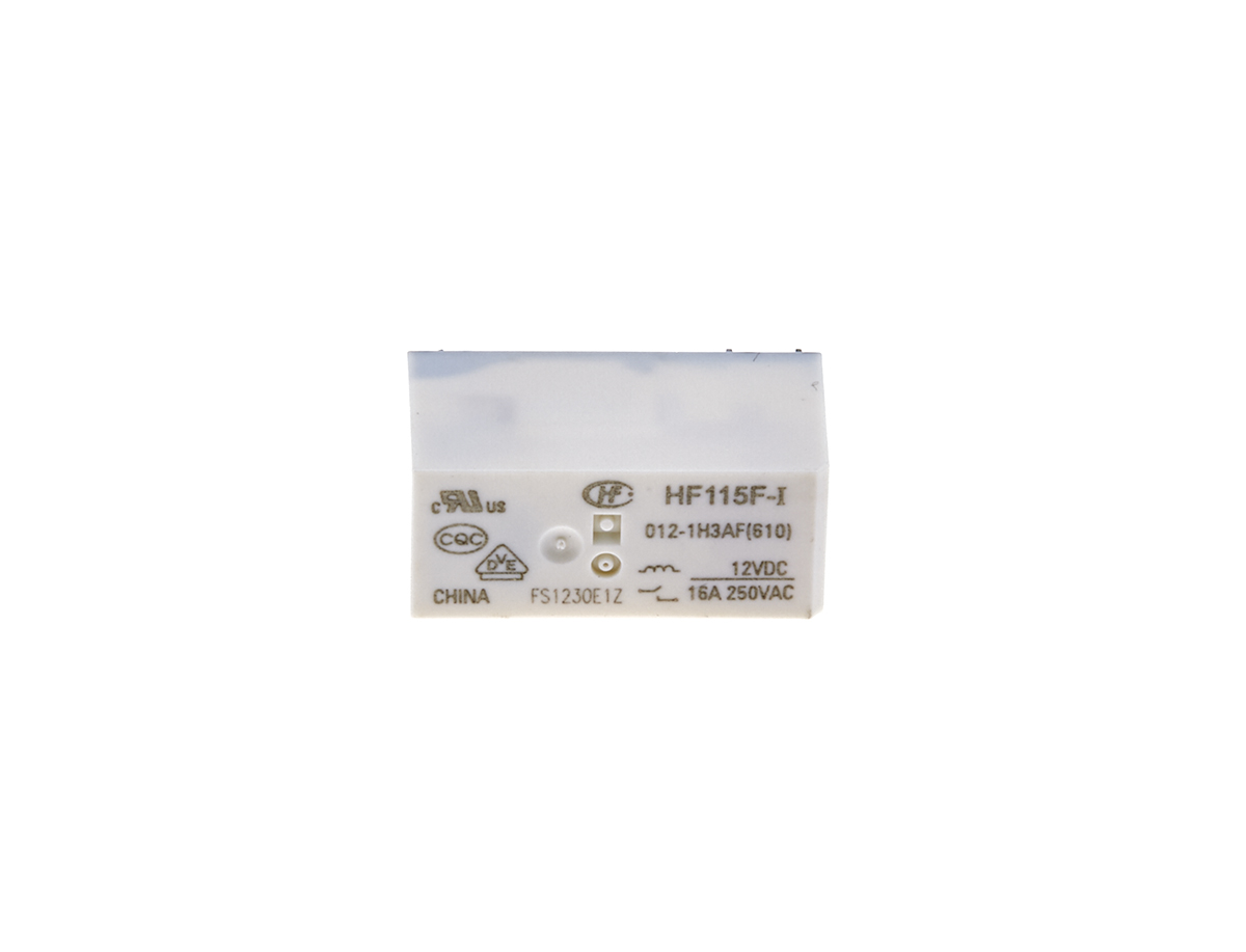 Hongfa Europe GMBH PCB Mount Power Relay, 12V dc Coil, 16A Switching Current, SPST