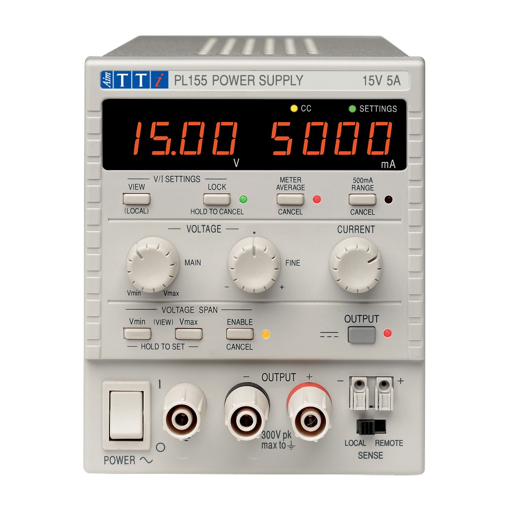 Aim-TTi PL Series Digital Bench Power Supply, 0 → 15V, 0 → 5A, 1-Output, 75W