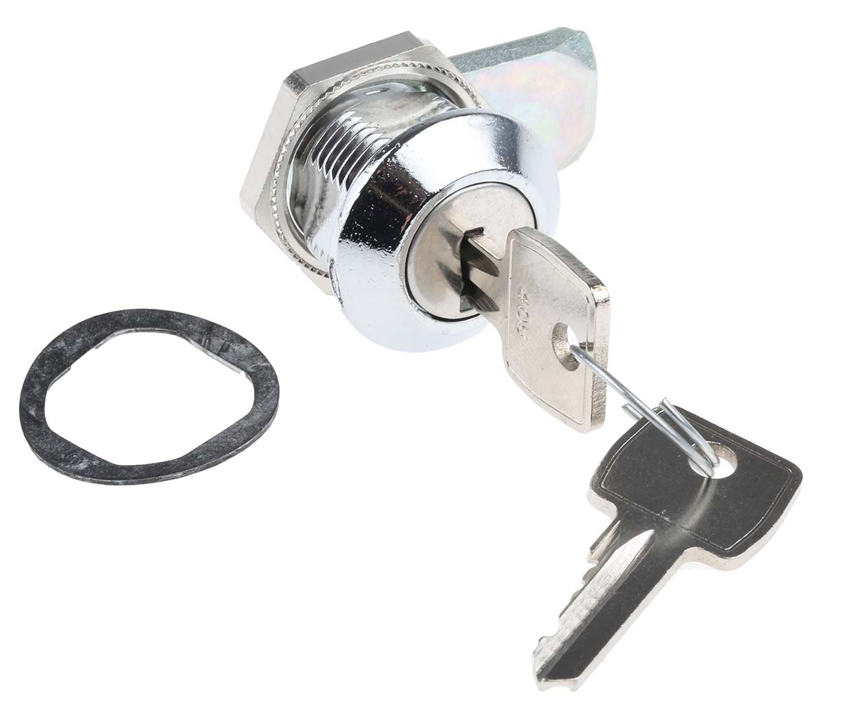 Euro-Locks a Lowe & Fletcher group Company Camlock, 16mm Panel-to-Tongue, 23 x 20.2mm Cutout, Key Unlock