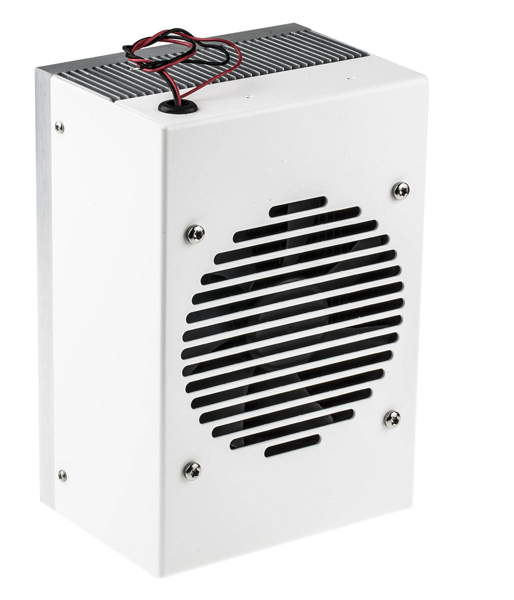 Thermo Electric Devices Heatsink, Universal Rectangular Alu with fan, 0.06K/W, 200 x 135 x 98mm