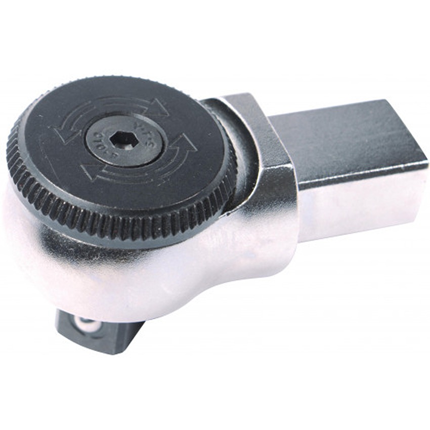 SAM DTC Series Reversible Ratchet Rectangular End Fitting, 14 x 18mm Insert, Chrome Finish
