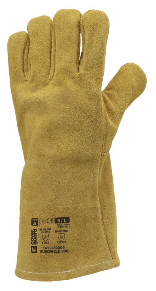 Coverguard Gold Leather Welding Gloves 15 cm Welding