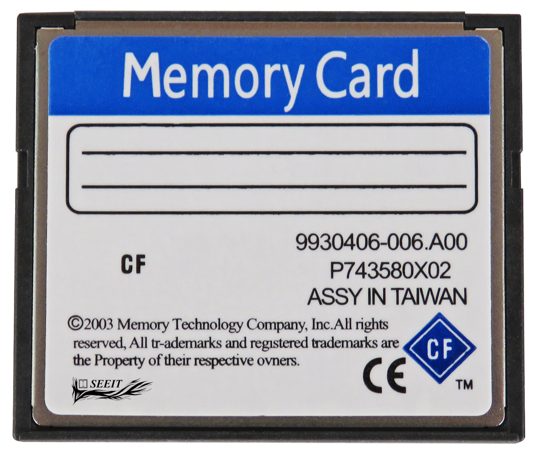 Seeit CompactFlash Industrial 256 GB SLC Compact Flash Card