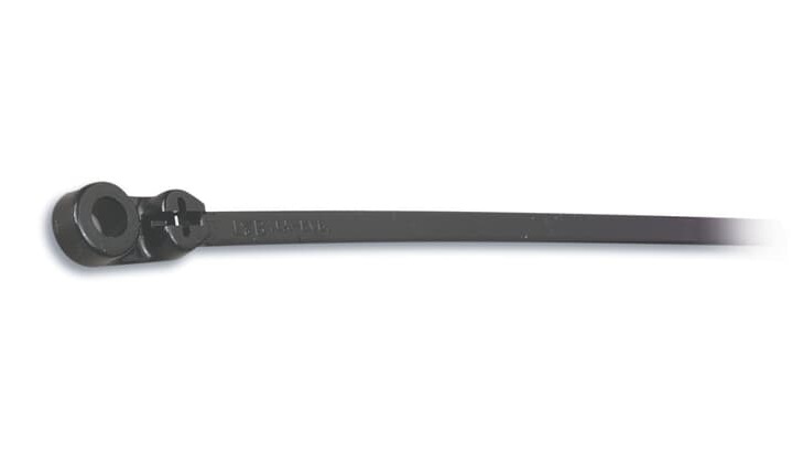 Thomas & Betts Cable Ties, 152.4mm x 3.56 mm, Black Nylon, Pk-1000