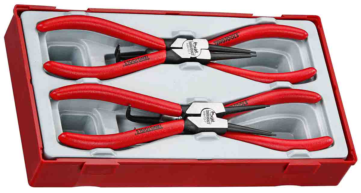 Teng Tools 4-Piece Circlip Plier Set, 210 mm Overall