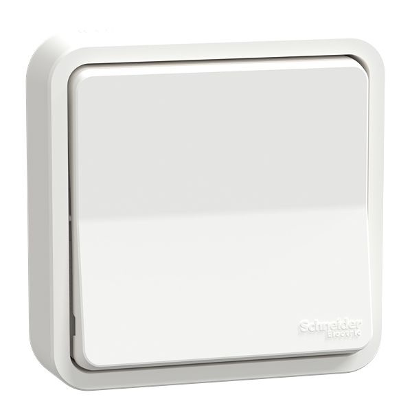 Schneider Electric White Rocker Light Switch, 2 Way, 1 Gang, Mureva Styl