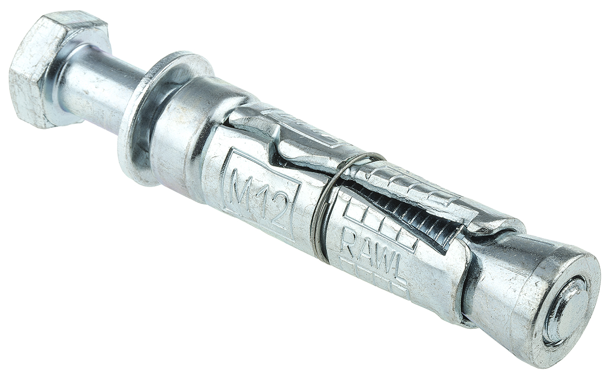 RawlPlug Steel Masonry Anchor M12 x 105mm, 20mm Fixing Hole