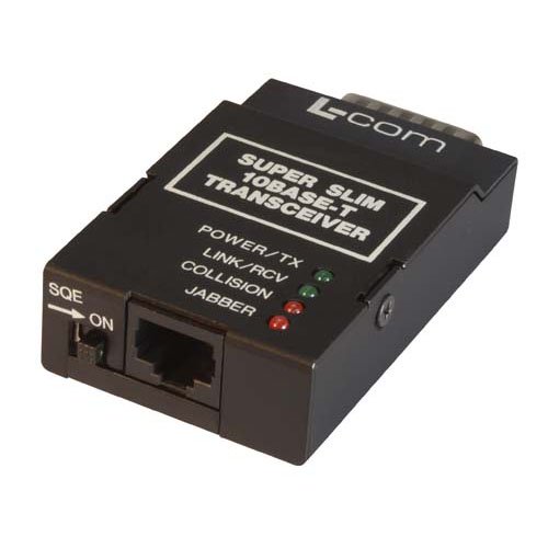 L-Com RJ45 Ethernet Media Converter 100m