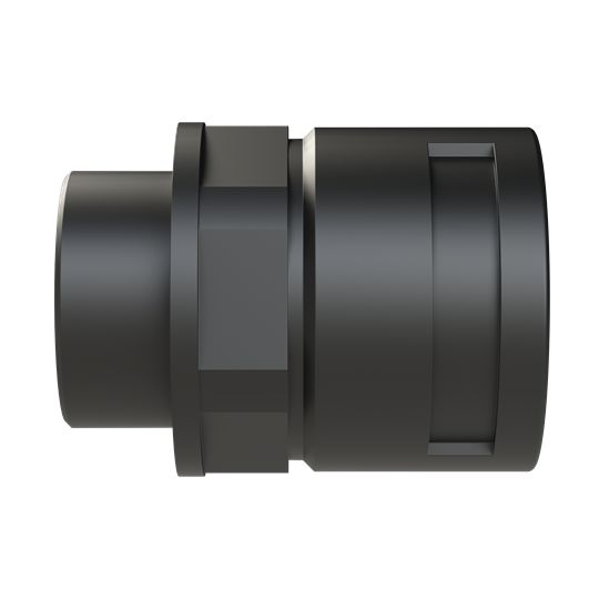 Flexible Fitting, Conduit Fitting, 36mm Nominal Size, M40, Polyamide 6, Black