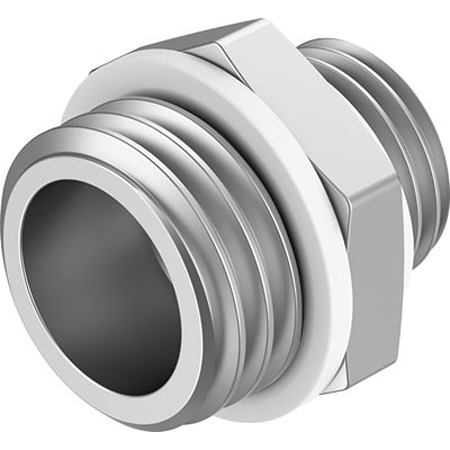 Festo NPFC-DS Series Nipple, G 1/2 to G 3/8, Threaded Connection Style, NPFC-DS-G38-G12-M