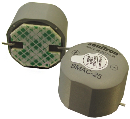Sonitron 93.5dB SMD Continuous Internal Buzzer, 25 x 18mm, 5V dc Min, 16V dc Max
