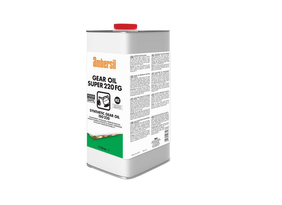 Ambersil 5 L Gear Oil Super 2000 FG Oil and Light Lubricating Oil for Industrial Machinery