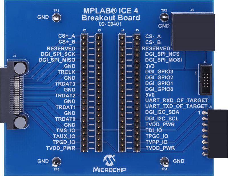 Microchip MPLAB ICE 4 Programmer Breakout Board AC244141