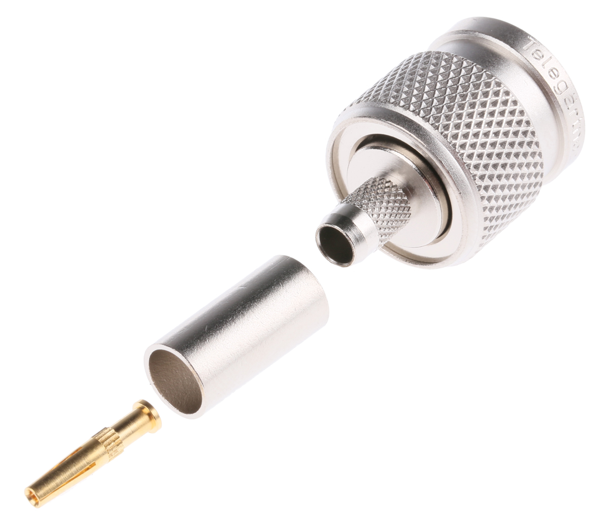 Telegartner, Plug Cable Mount TNC Connector, 50Ω, Crimp Termination, Straight Body