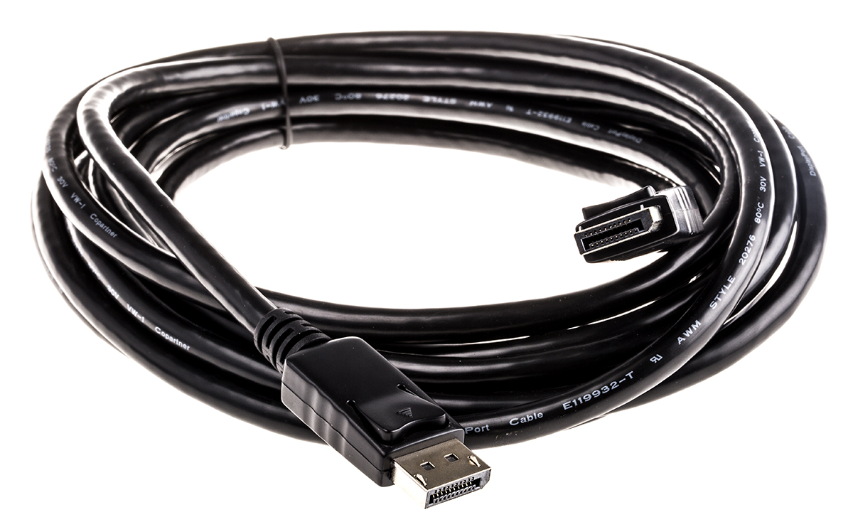 Roline Male DisplayPort to Male DisplayPort, PVC  Cable, 5m