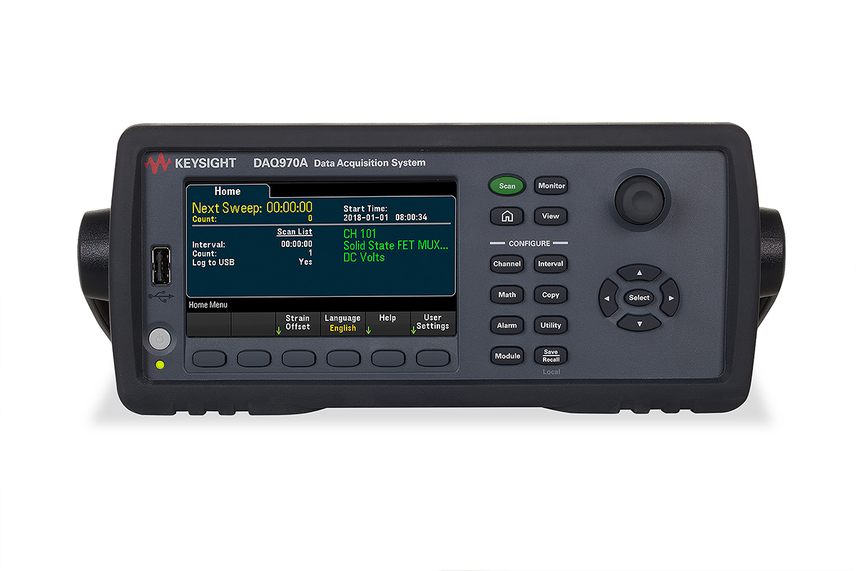 Keysight Technologies DAQ970A Data Acquisition, 120 (1-Wire), 60 (2-Wire) Channel(s), 16 bit - UKAS Calibration