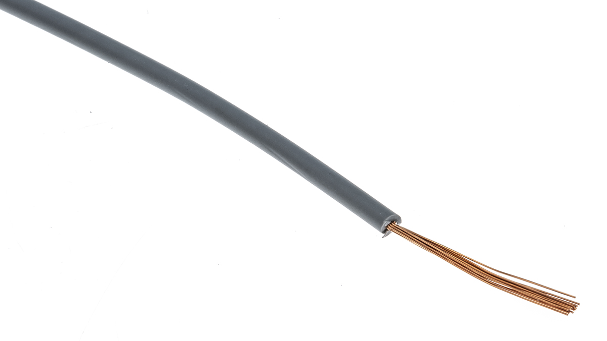 Lapp ÖLFLEX® H05Z-K 90° Series Grey 0.75 mm² Hook Up Wire, 18 AWG, 100m, 4725062
