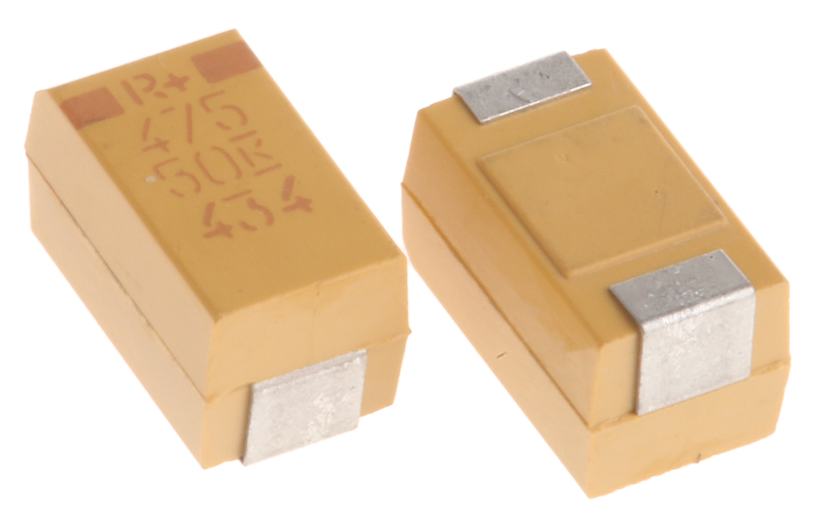 KEMET 4.7μF MnO2 Tantalum Capacitor 50V dc, T495 Series