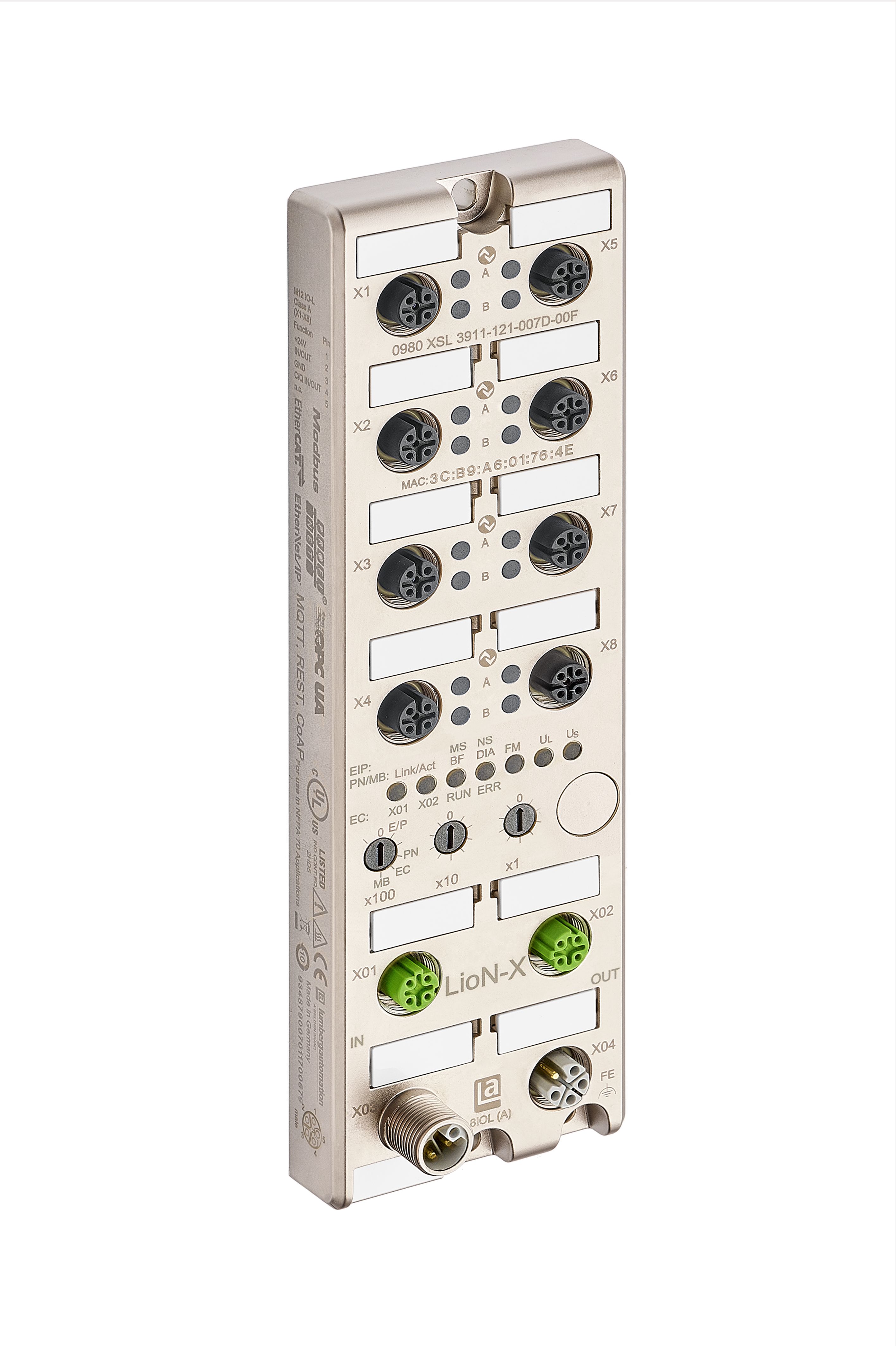 Lumberg Automation I/O module, M12, 20m cable, 12 port