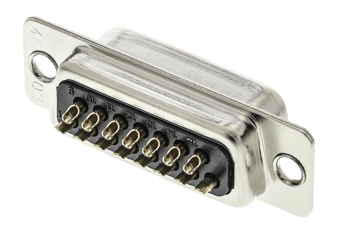 Hirose HD 15 Way Cable Mount D-sub Connector