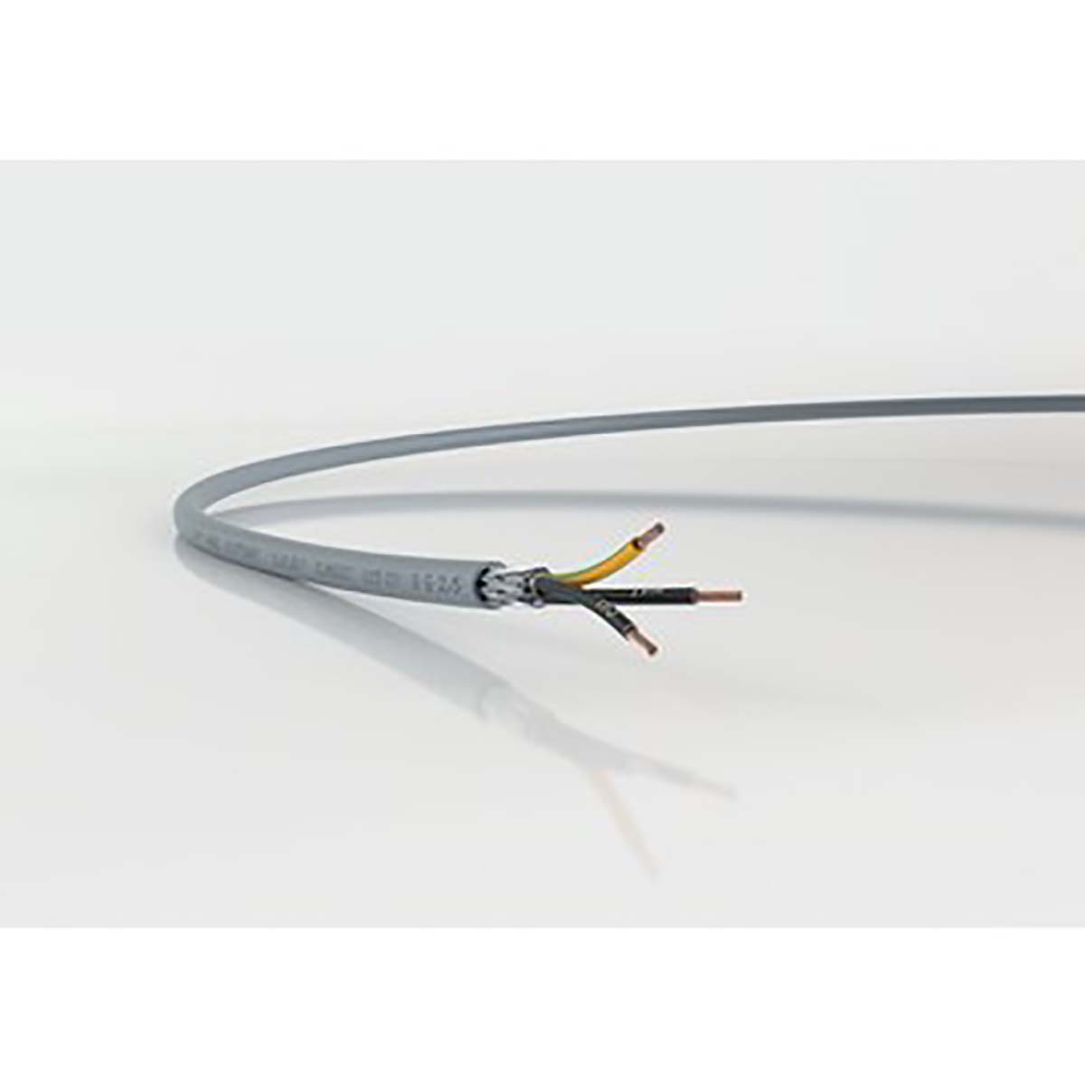 RS PRO OLFLEX CLASSIC 110 Control Cable, 2 Cores 1 mm² 17 AWG, 50 m, Screened Stranded, Grey Polyvinyl Chloride Sheath
